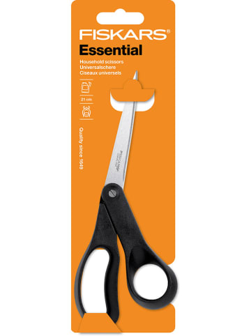 Fiskars Multifunctionele schaar "Essential" zwart - (H)21,5 cm