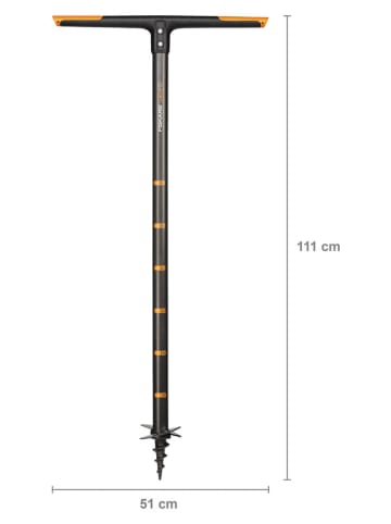 Fiskars Hand-Erdbohrer in Schwarz
