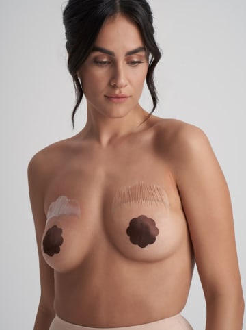 Bye Bra Nakładki i taśma w kolorze ciemnobrązowym na sutki