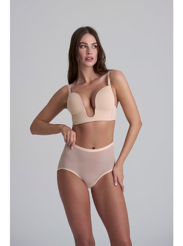 Bye Bra Pełne figi modelujące w kolorze beżowym