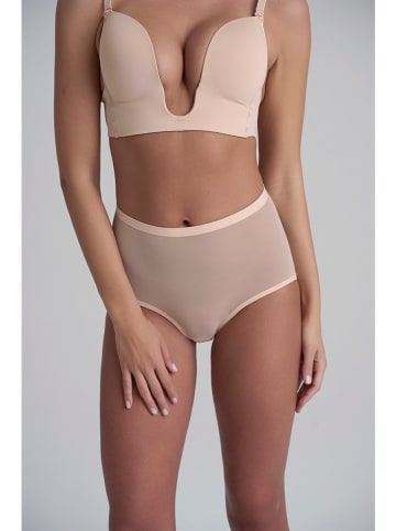 Bye Bra Pełne figi modelujące w kolorze beżowym