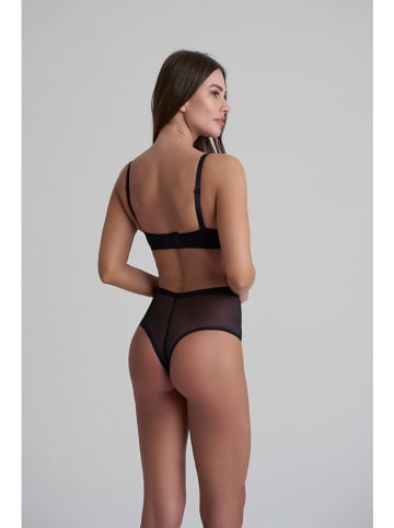 Bye Bra Stringi modelujące w kolorze czarnym