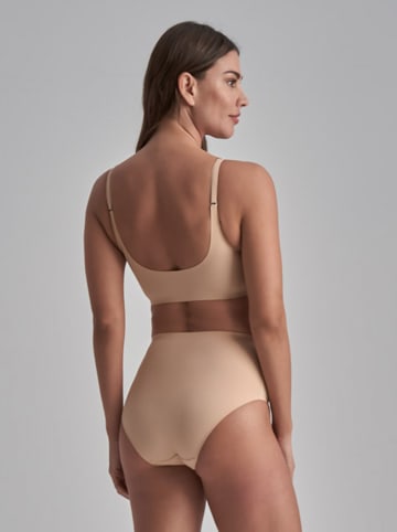 Bye Bra Figi high waist w kolorze beżowym