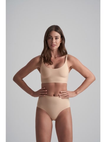 Bye Bra Figi high waist w kolorze beżowym