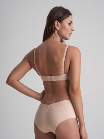 Bye Bra Pełne figi high waist w kolorze beżowym