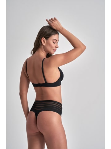 Bye Bra Stringi menstruacyjne w kolorze czarnym