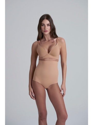 Bye Bra Figi modelujące w kolorze beżowym