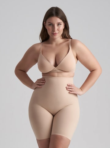 Bye Bra Szorty modelujące w kolorze beżowym