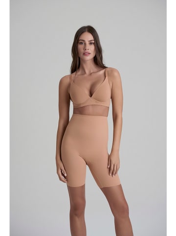 Bye Bra Szorty modelujące w kolorze beżowym