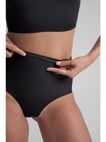 Bye Bra Stringi high waist w kolorze czarnym