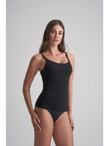 Bye Bra Podkoszulek modelujący w kolorze czarnym