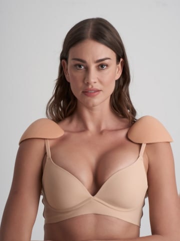 Bye Bra Schulterpads in Beige