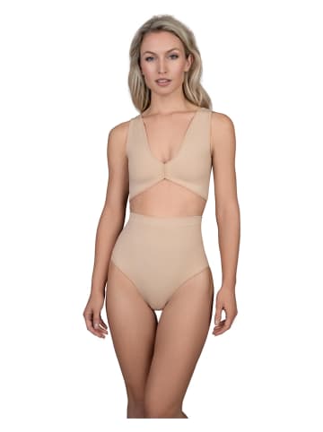 Bye Bra Figi modelujące w kolorze beżowym