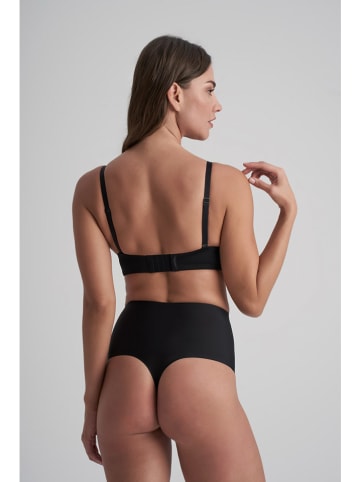 Bye Bra Stringi high waist w kolorze czarnym