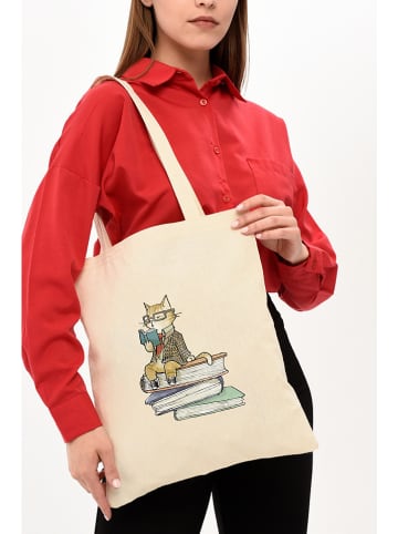 MORI Schultertasche in Creme - (B)35 x (H)40 x (T)8 cm