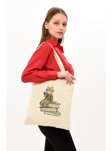 MORI Schultertasche in Creme - (B)35 x (H)40 x (T)8 cm