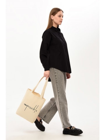 MORI Torebka w kolorze kremowym - 35 x 40 x 8 cm