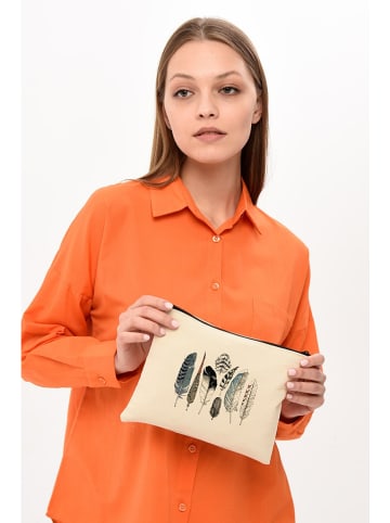 MORI Kosmetyczka w kolorze beżowym - 25 x 18 cm