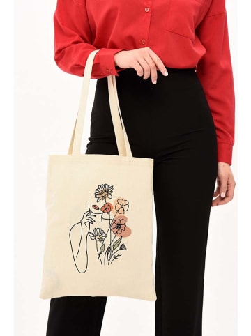 MORI Schultertasche in Creme - (B)25 x (H)40 x (T)8 cm