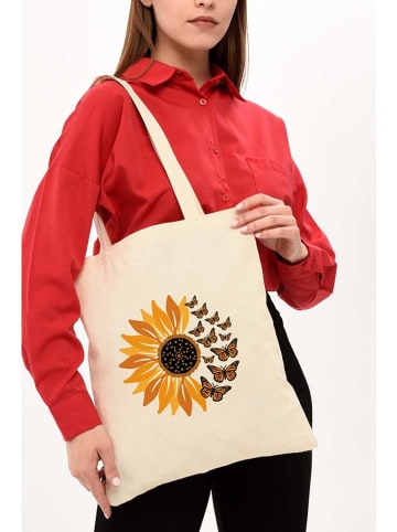 MORI Schultertasche in Creme - (B)25 x (H)40 x (T)8 cm