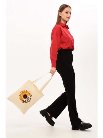 MORI Schultertasche in Creme - (B)25 x (H)40 x (T)8 cm