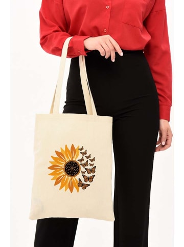 MORI Schultertasche in Creme - (B)25 x (H)40 x (T)8 cm