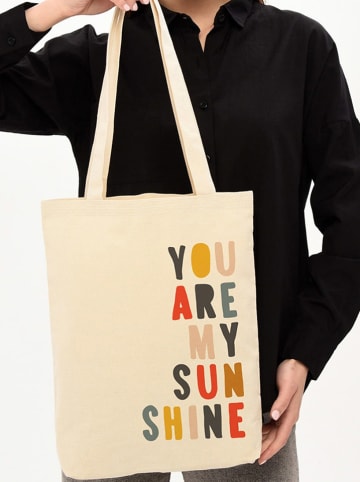 MORI Schultertasche in Creme - (B)35 x (H)40 x (T)8 cm