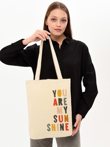 MORI Schultertasche in Creme - (B)35 x (H)40 x (T)8 cm