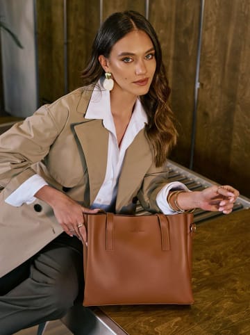 Lucky Bees Schultertasche in Hellbraun - (B)32 x (H)27 x (T)13 cm