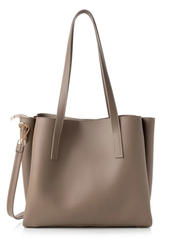 Lucky Bees Schultertasche in Taupe - (B)32 x (H)27 x (T)13 cm