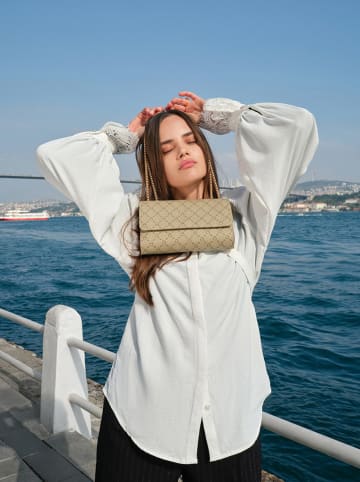 Lucky Bees Torebka w kolorze beżowym - 22 x 14 x 6 cm