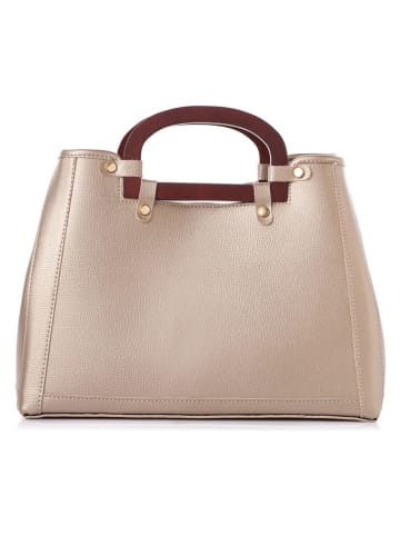 Lucky Bees Torebka "1289" w kolorze beżowym - 35 x 25 x 13 cm