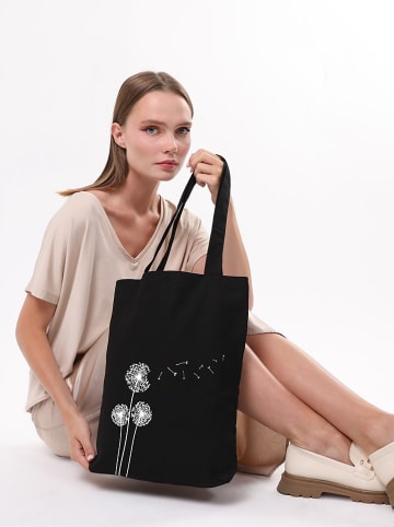 MORI Schultertasche in Schwarz - (B)35 x (H)40 x (T)8 cm