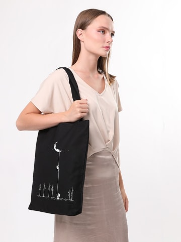 MORI Schultertasche in Schwarz - (B)35 x (H)40 x (T)8 cm