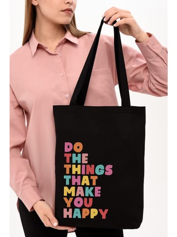 MORI Schultertasche in Schwarz - (B)35 x (H)40 x (T)8 cm