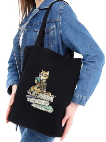 MORI Schultertasche in Schwarz - (B)35 x (H)40 x (T)8 cm