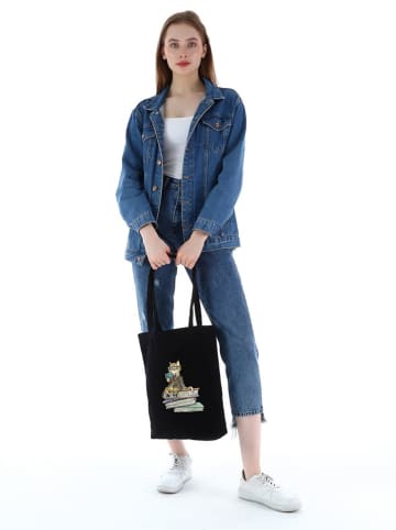 MORI Schultertasche in Schwarz - (B)35 x (H)40 x (T)8 cm