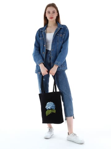 MORI Schultertasche in Schwarz - (B)35 x (H)40 x (T)8 cm