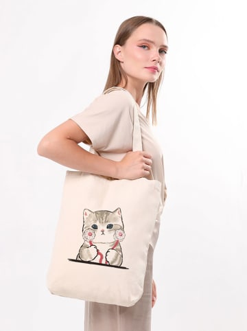 MORI Schultertasche in Creme - (B)35 x (H)40 x (T)8 cm