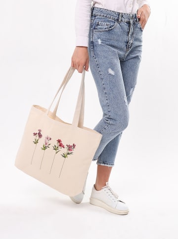 MORI Shopper bag w kolorze kremowym - 47 x 36 x 8 cm