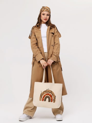 MORI Shopper bag w kolorze kremowym - 47 x 36 x 8 cm