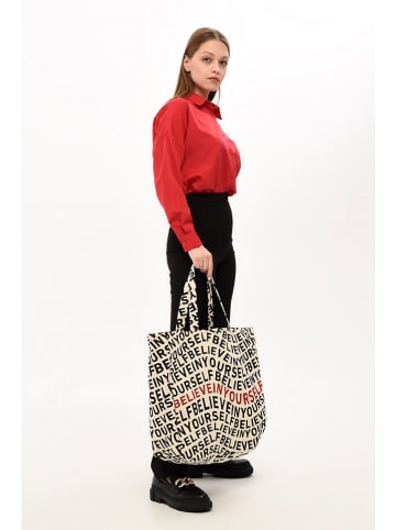 MORI Shopper bag w kolorze beżowym - 46 x 48 x 15 cm