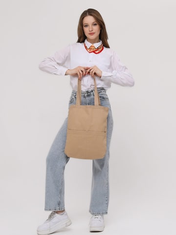 MORI Torebka w kolorze beżowym - 35 x 40 x 8 cm