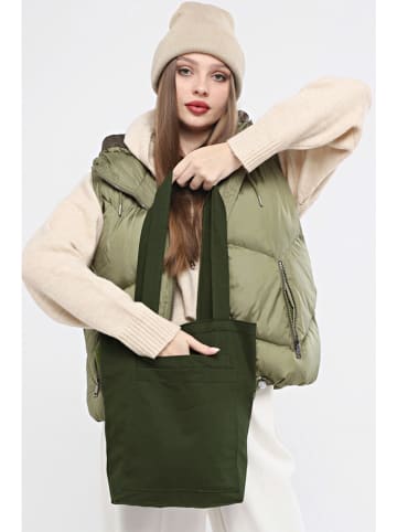 MORI Schultertasche in Grün - (B)33 x (H)45 x (T)10 cm