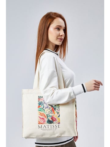 Lucky Bees Schultertasche in Beige - (B)35 x (H)35 x (T)12 cm