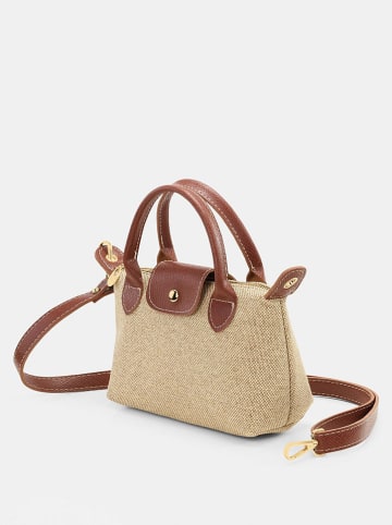 Lucky Bees Henkeltasche in Beige/ Hellbraun - (B)24 x (H)16 cm