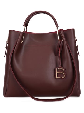 Lucky Bees Henkeltasche in Bordeaux - (B)34 x (H)33 x (T)16 cm