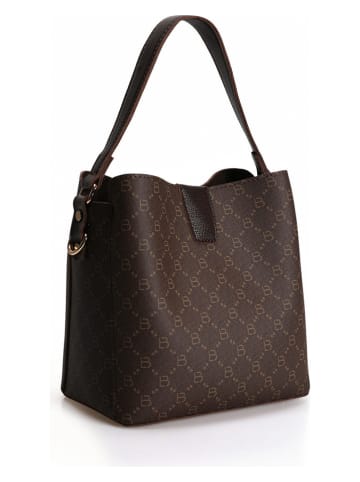 Lucky Bees Henkeltasche in Dunkelbraun - (B)25 x (H)20 x (T)13 cm