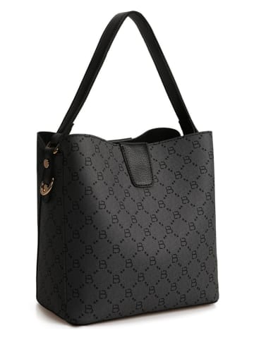 Lucky Bees Handtas zwart/grijs - (B)25 x (H)20 x (D)13 cm