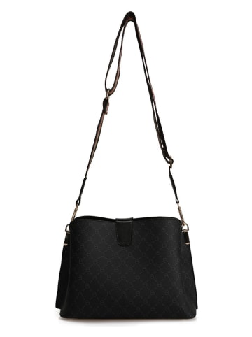 Lucky Bees Torebka w kolorze czarno-szarym - 33 x 20 x 12 cm